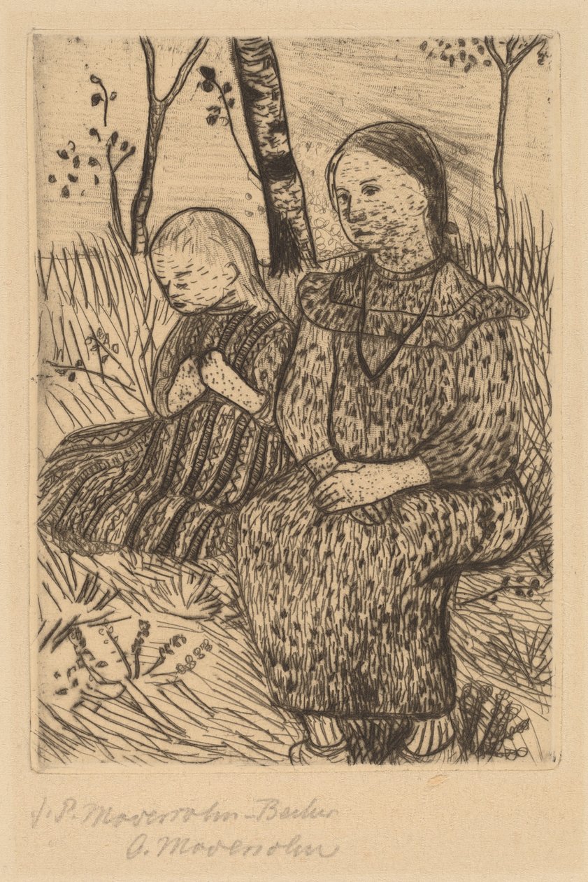 Two Peasant Girls by Paula Modersohn Becker