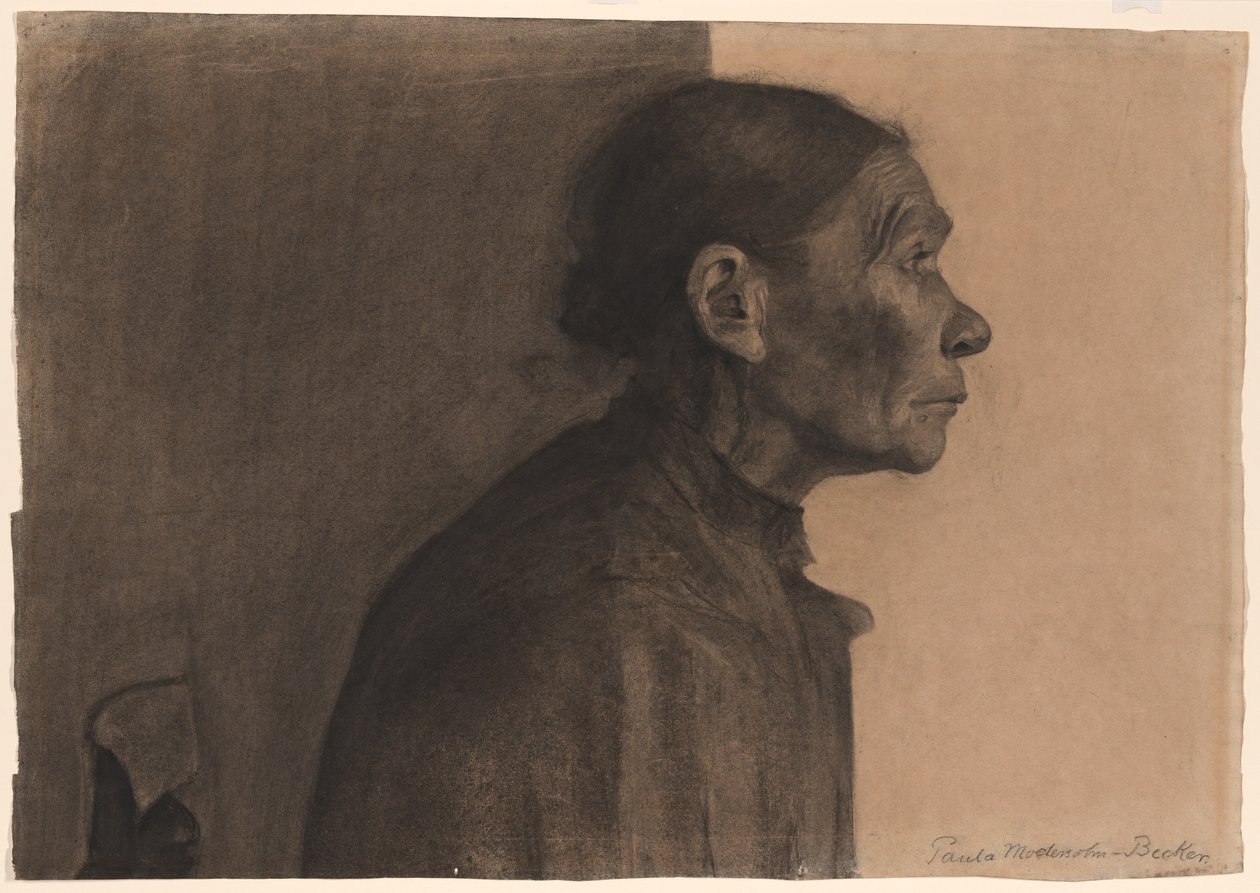 Woman in Profile, Turned Right by Paula Modersohn Becker