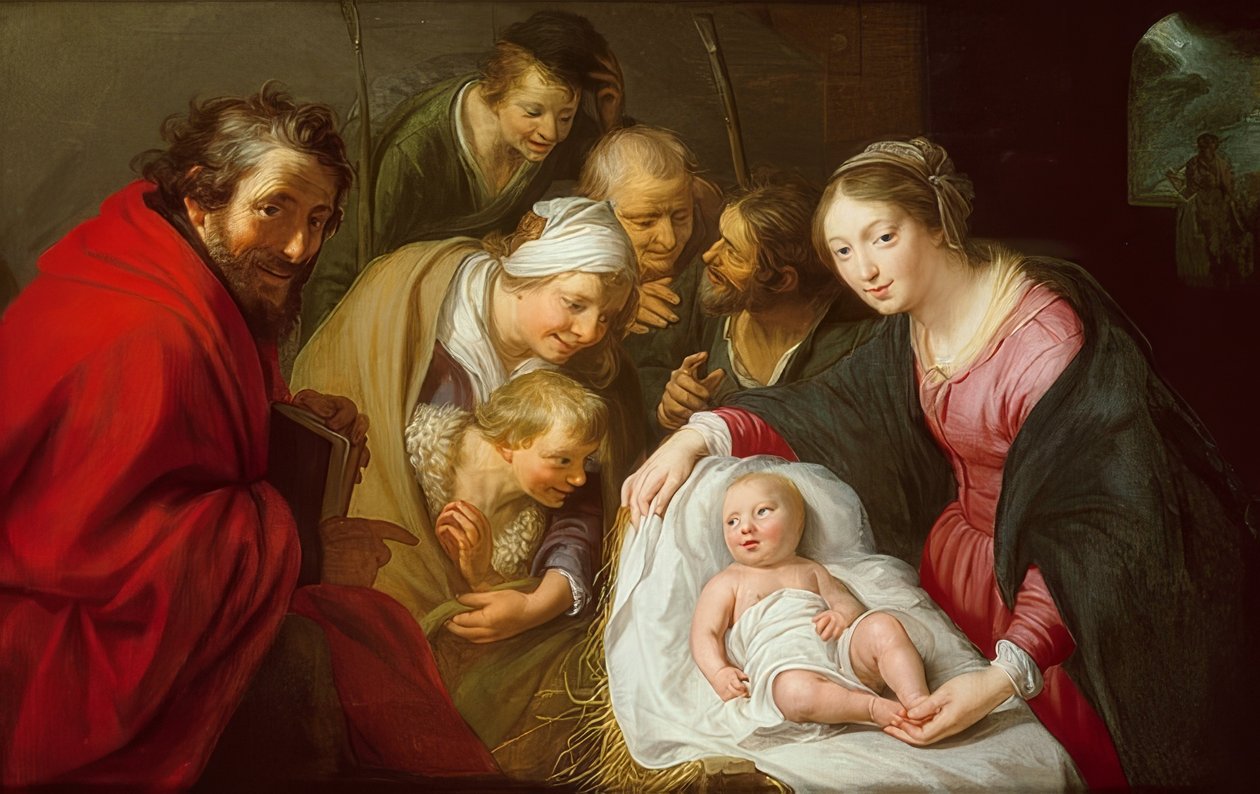 The Adoration of the Shepherds. 1630 by Paulus Moreelse