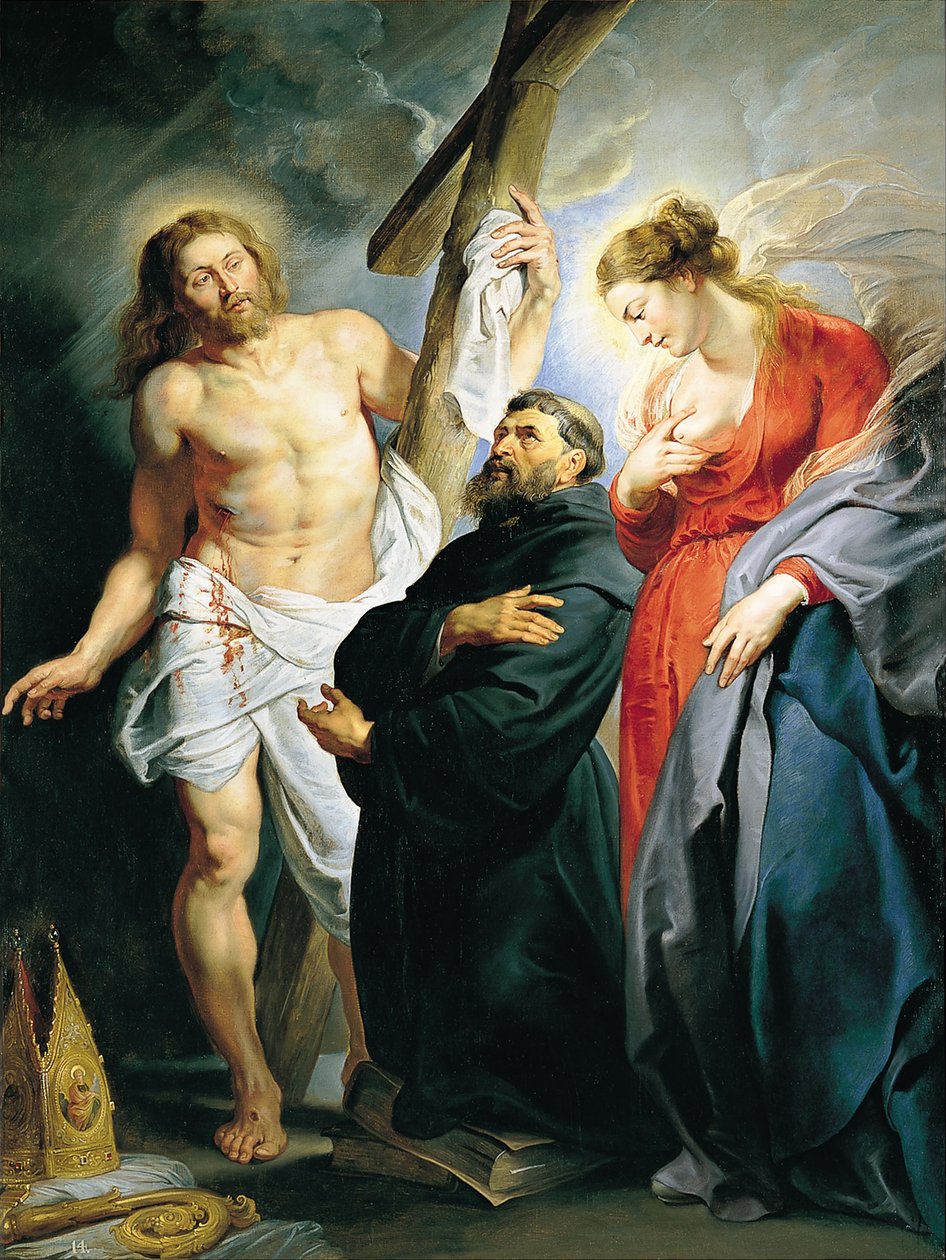 Saint Augustine between Christ and the Virgin by Pedro Pablo Rubens