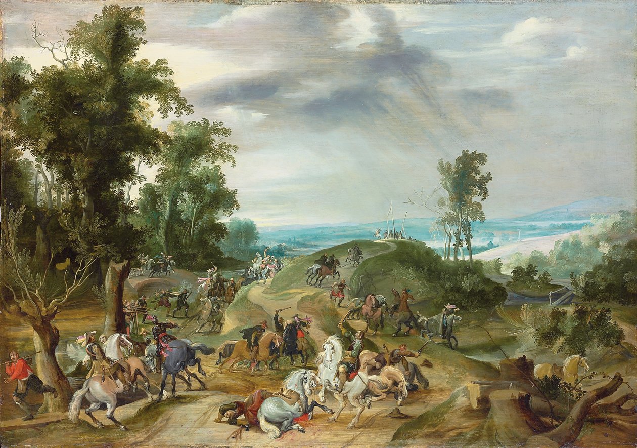 A Cavalry Battle by Peeter Snayers