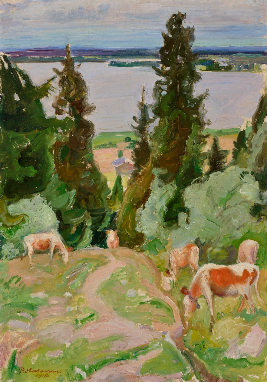 Cows at Väisälänmäki by Pekka Halonen