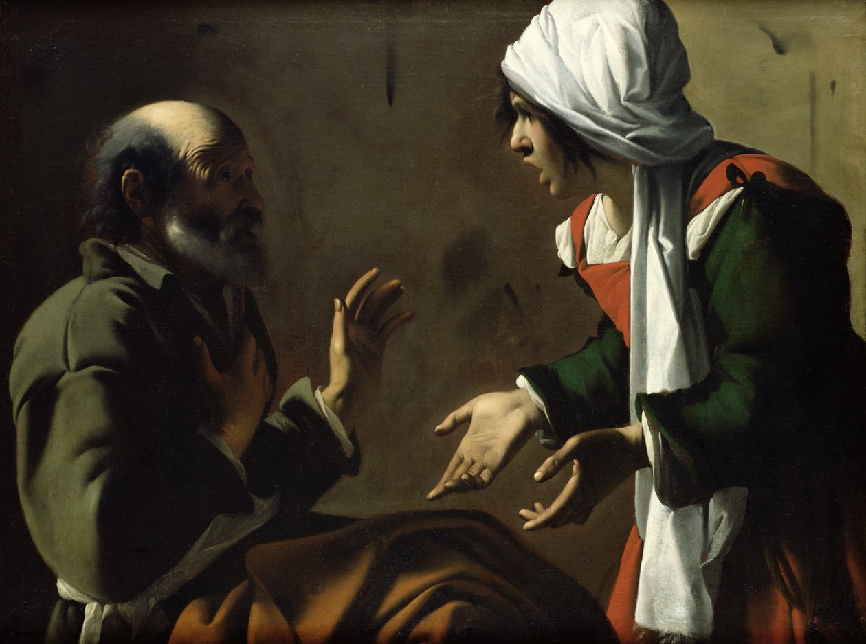 The Denial of St. Peter by Pensionante de Saraceni