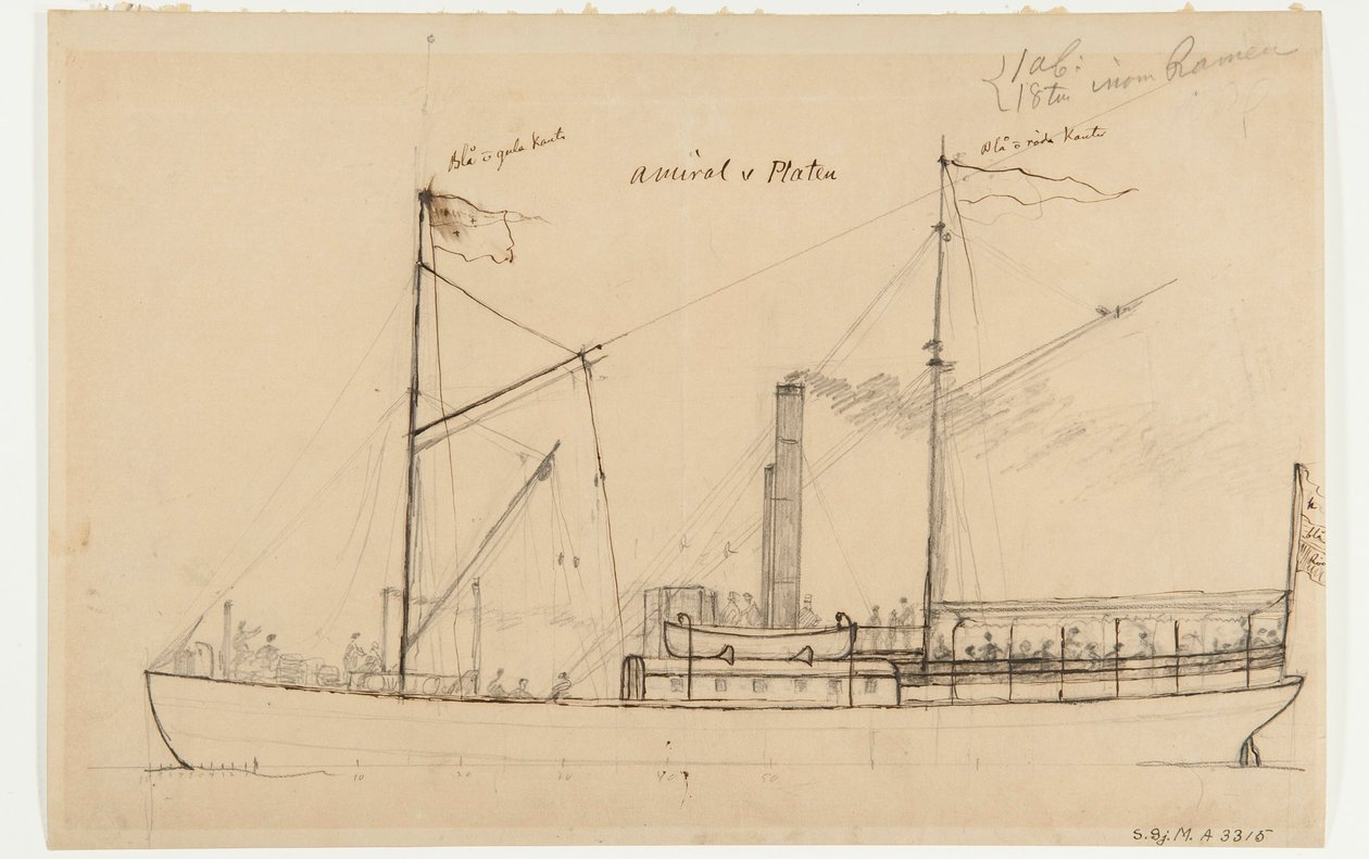 Steamboat AMIRAL VON PLATEN by Per Wilhelm Cedergren