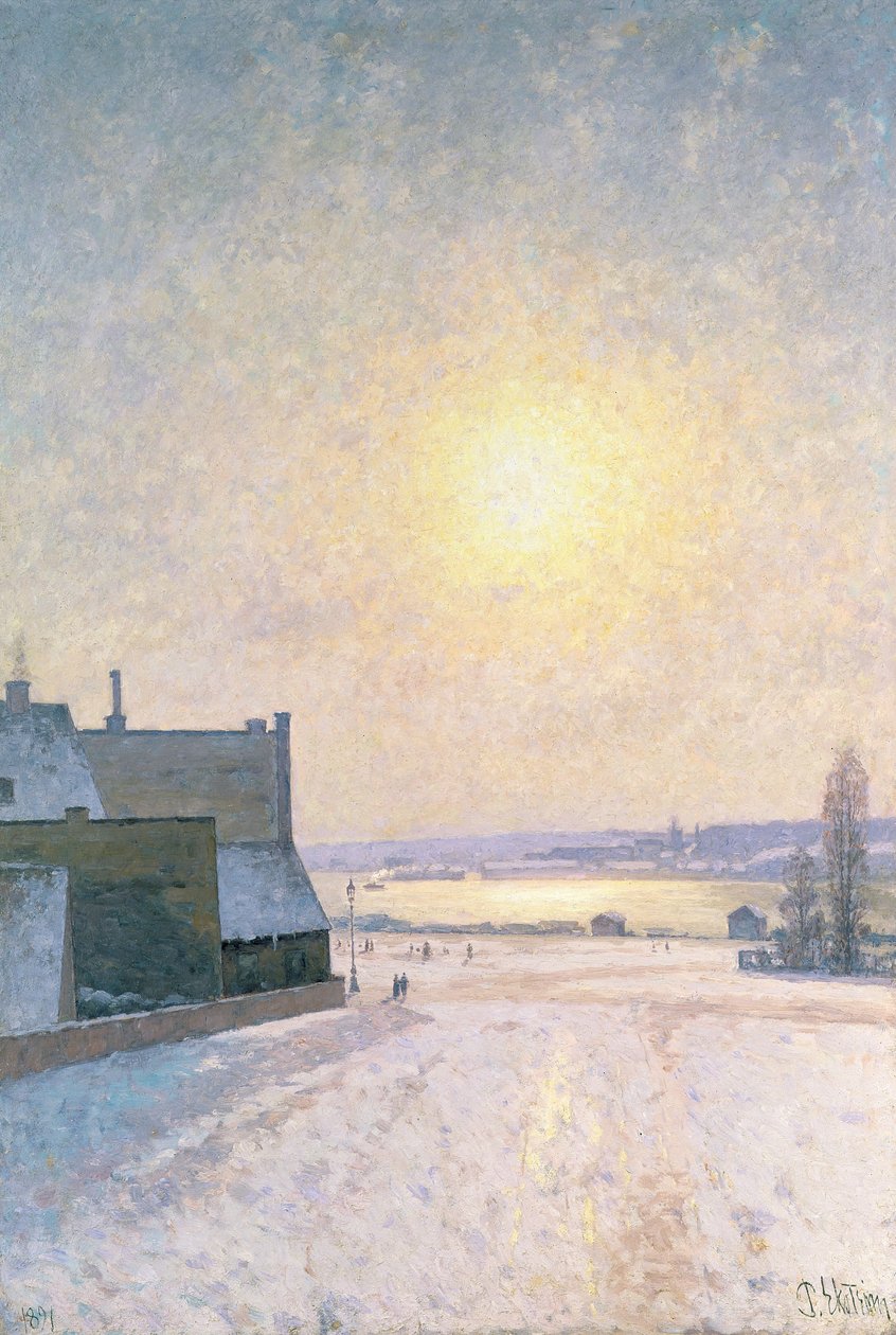 Sun and Snow, Scene from Stockholm by Per Ekstrom
