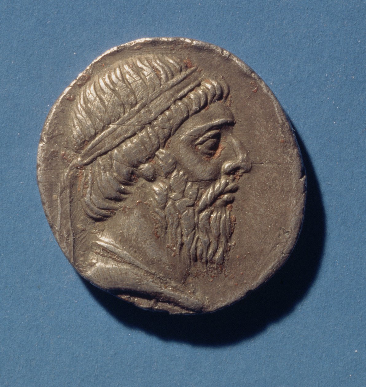 Tetradrachm (obverse) of Mithradates I, King of the Parthians by Persian