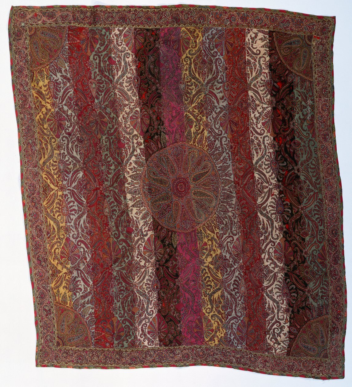An Embroidered Moon Shawl by Persian School