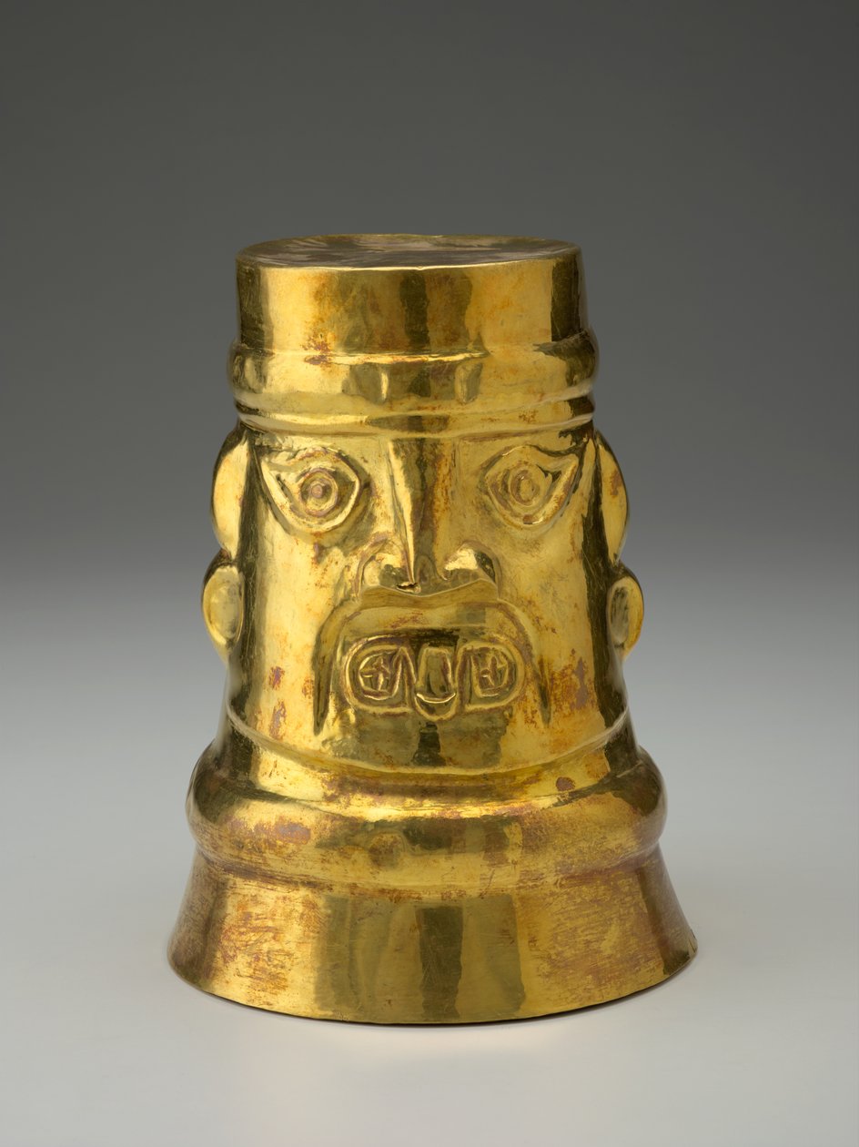 Kero (Ceremonial Drinking Vessel), c.1000-1476 by Peruvian Shool