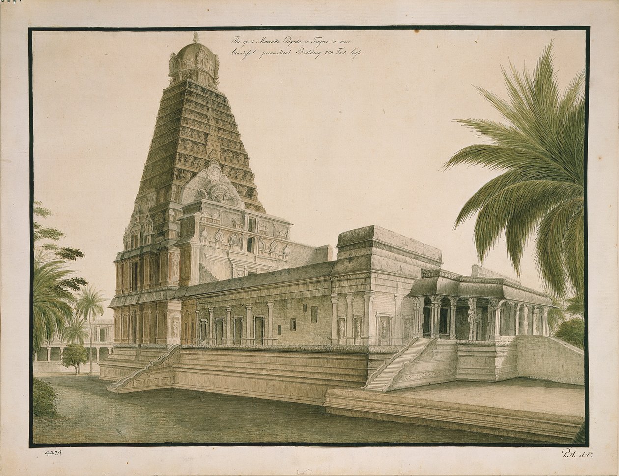 The Great Maratha Pagoda in Tanjore by Peter Anker