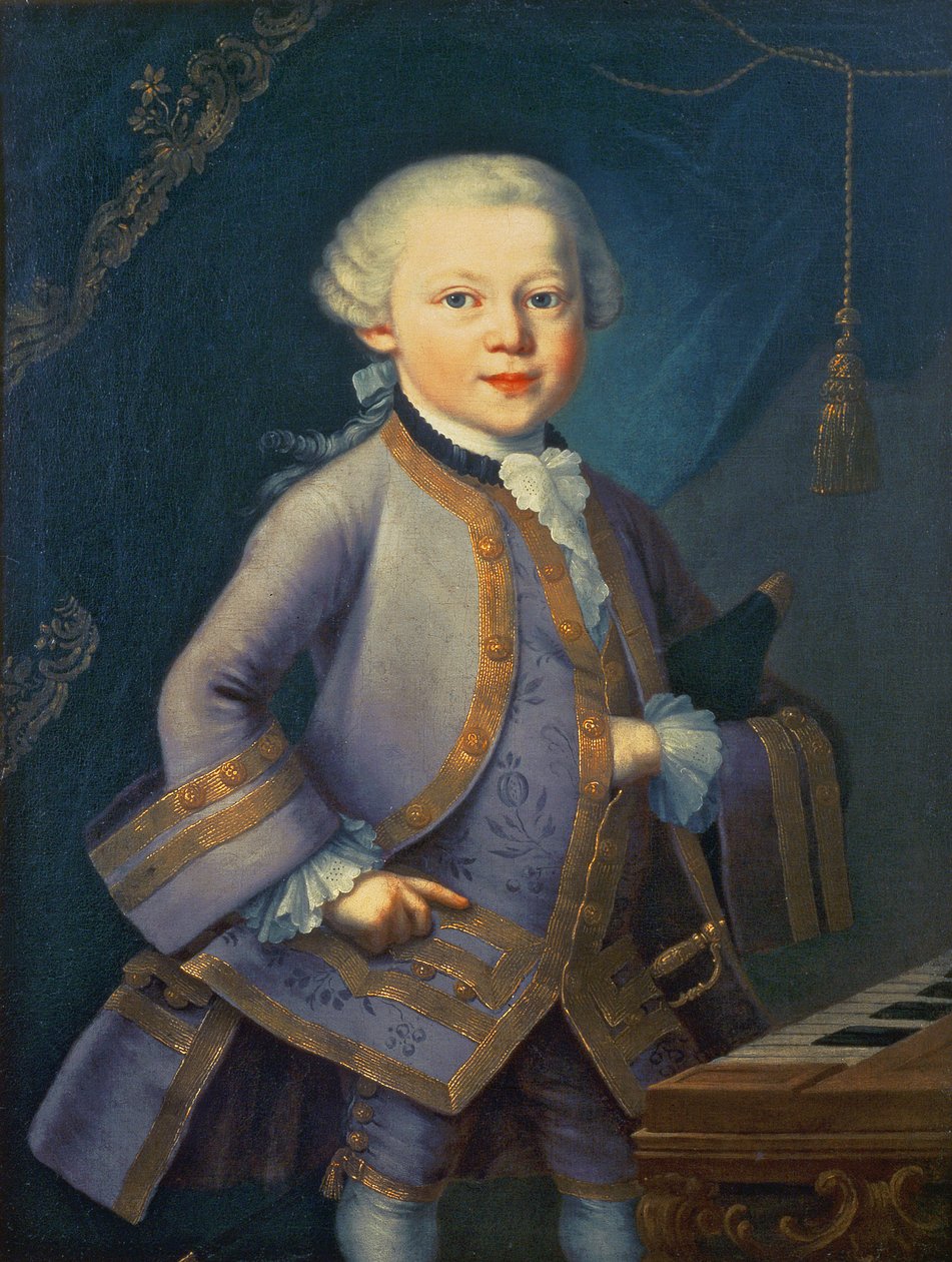 Wolfgang Amadeus Mozart by Peter Anton Lorenzoni