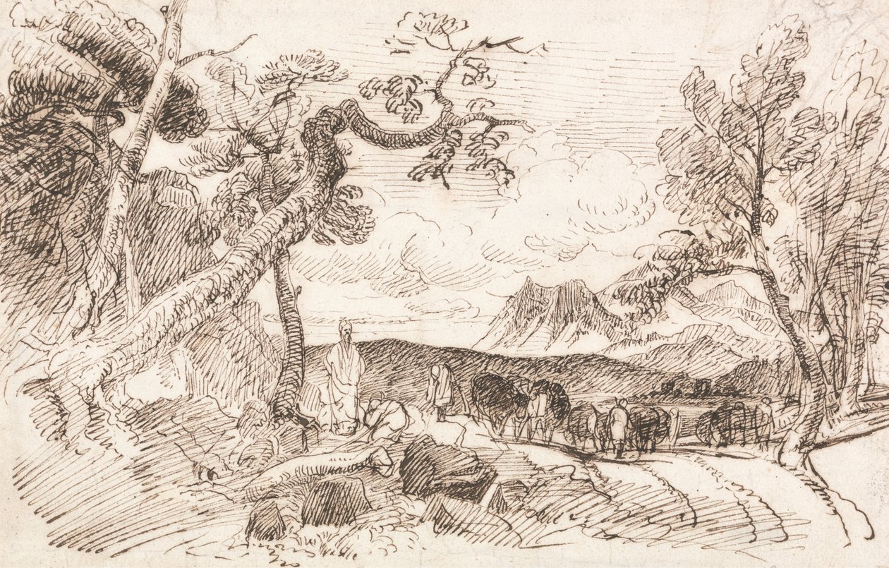Study for Elijah by Peter de Wint