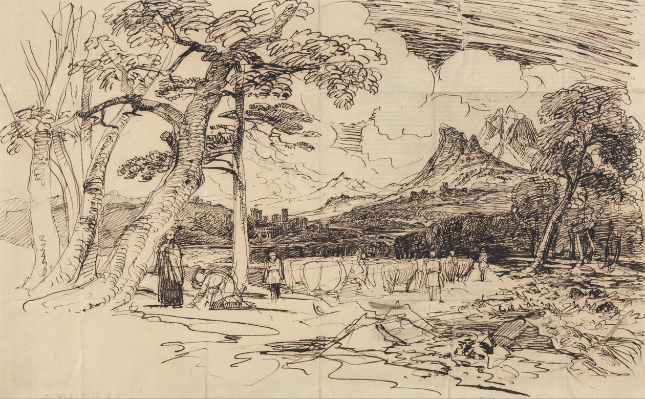 Study for Elijah by Peter de Wint