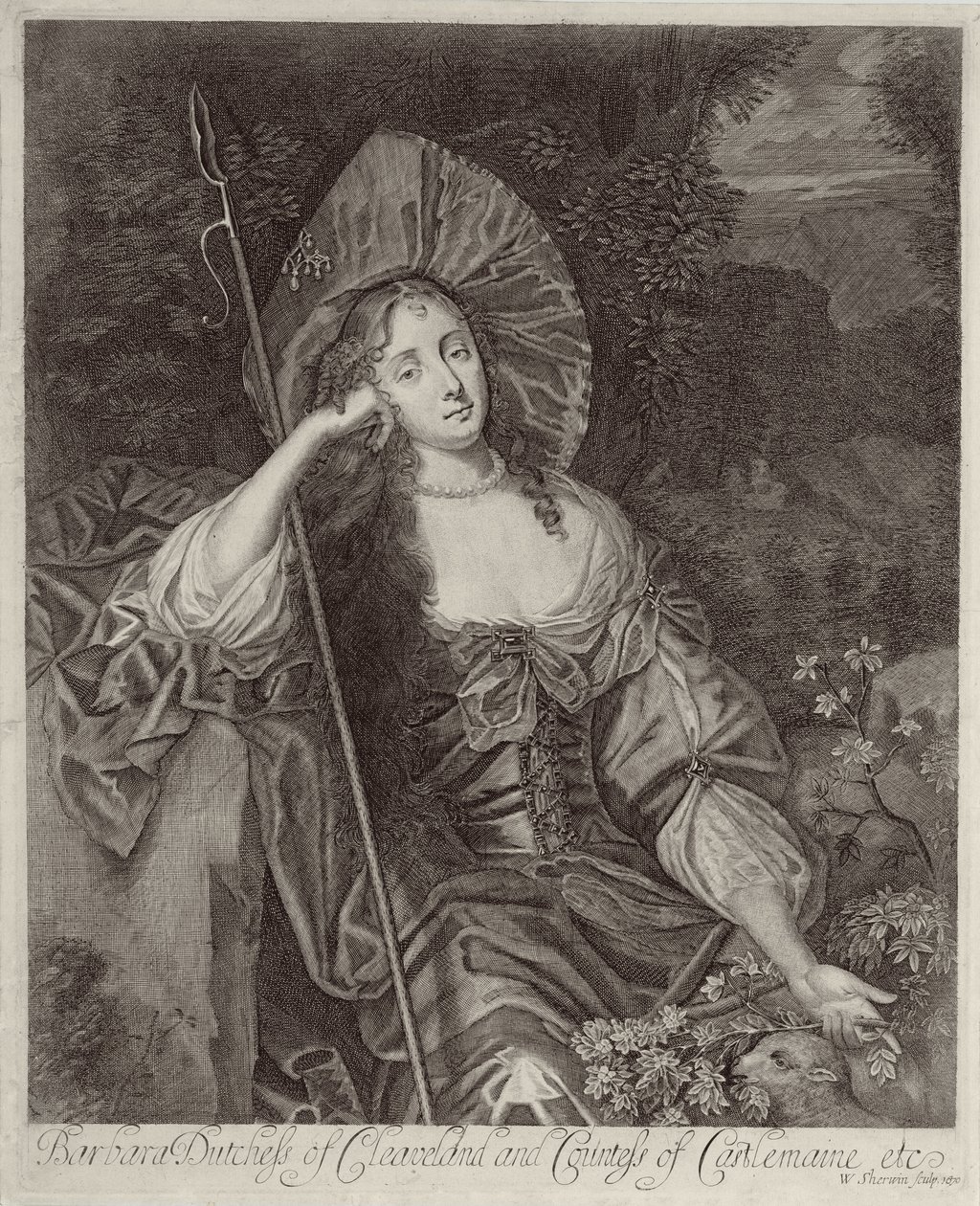 Barbara Duchess of Cleaveland (1641-1709) as a Shepherdess by Peter Lely