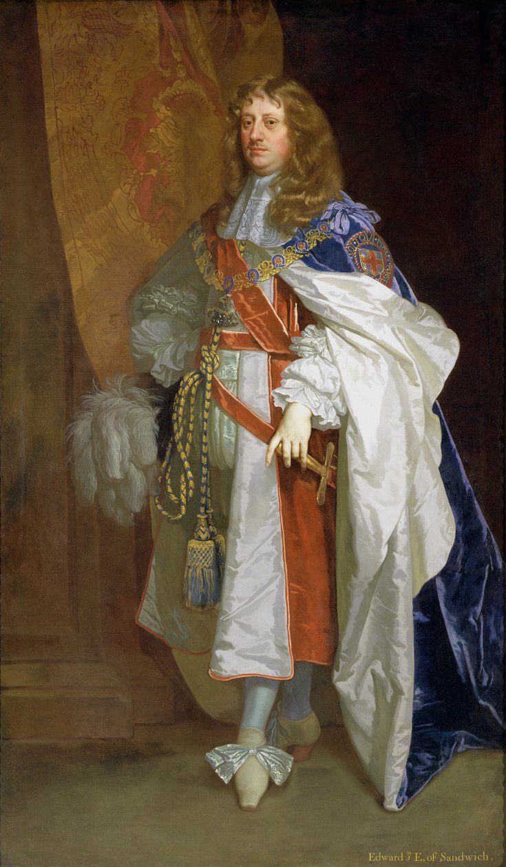 Edward Montagu, 1st Earl of Sandwich, c.1660-65 by Peter Lely