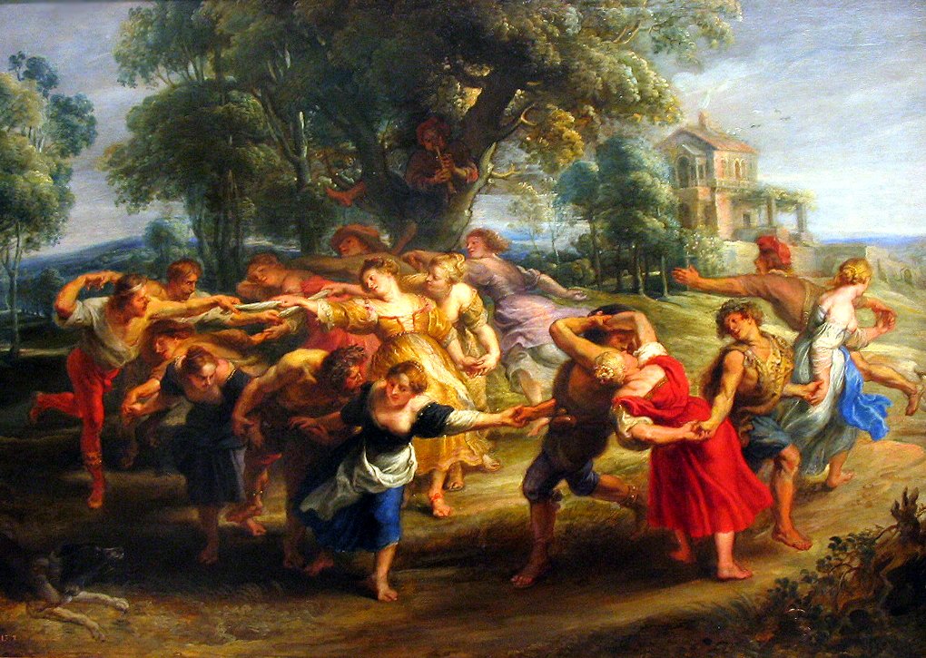 Dance of Villagers by Peter Paul Rubens