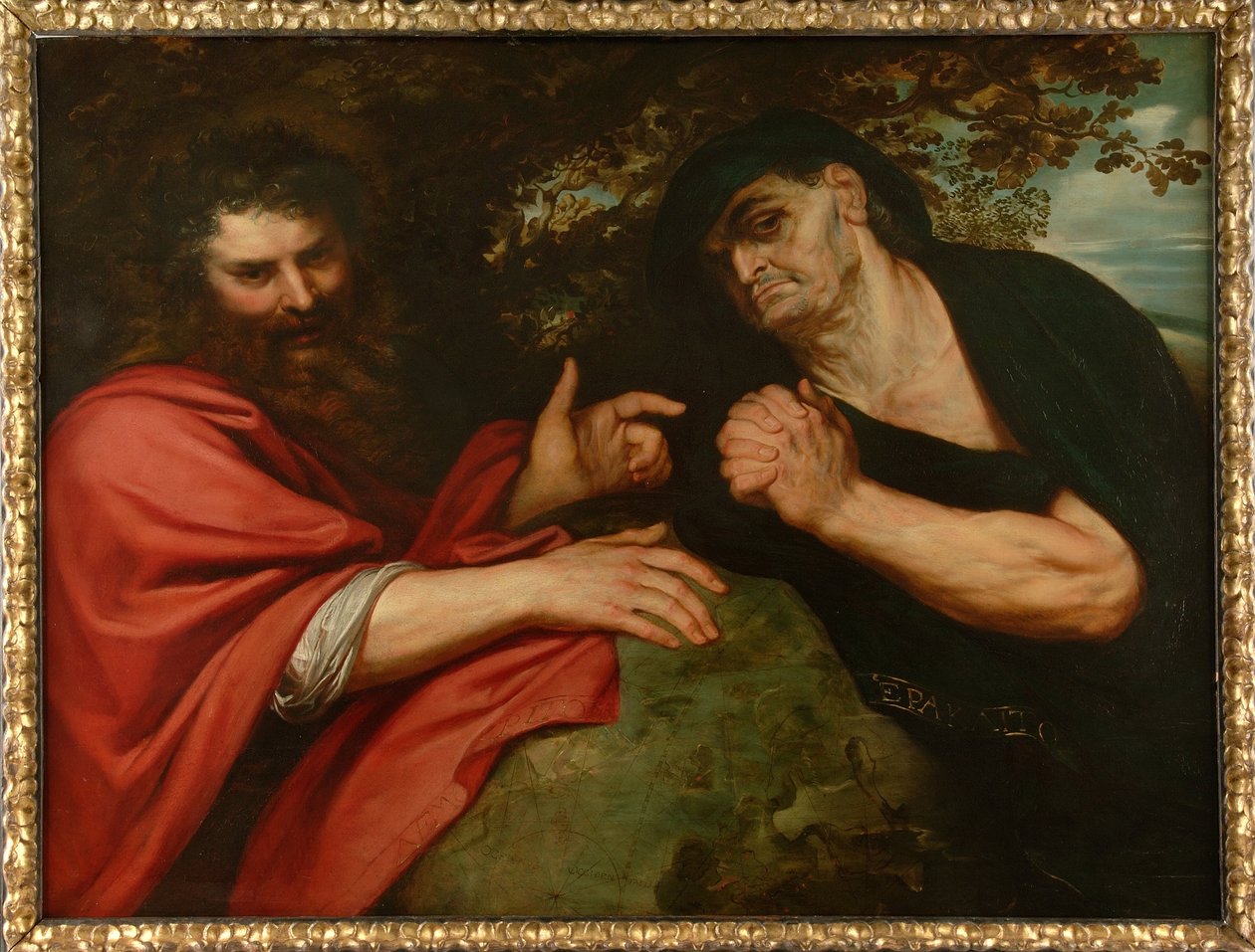 Democritus and Heraclitus by Peter Paul Rubens
