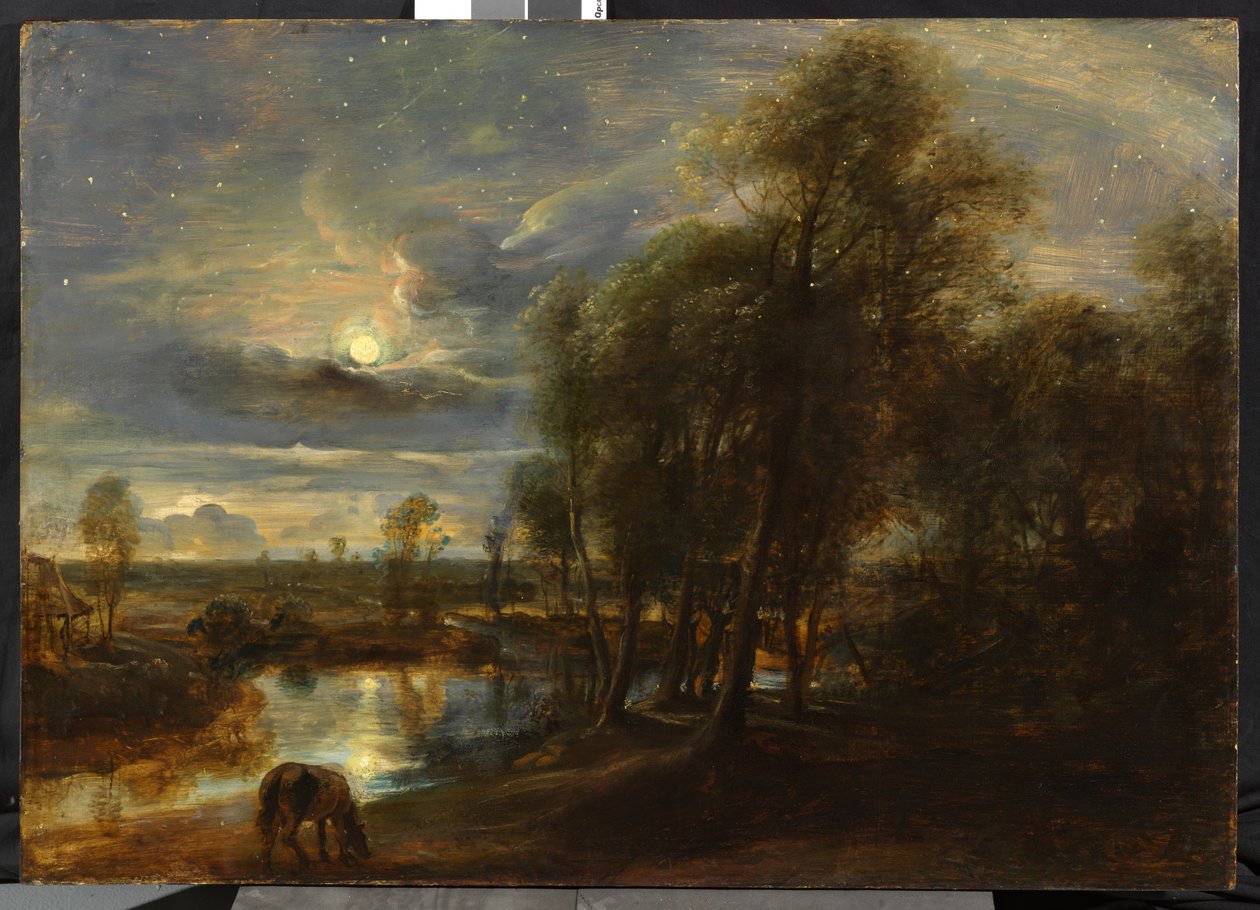 Landscape by Moonlight by Peter Paul Rubens