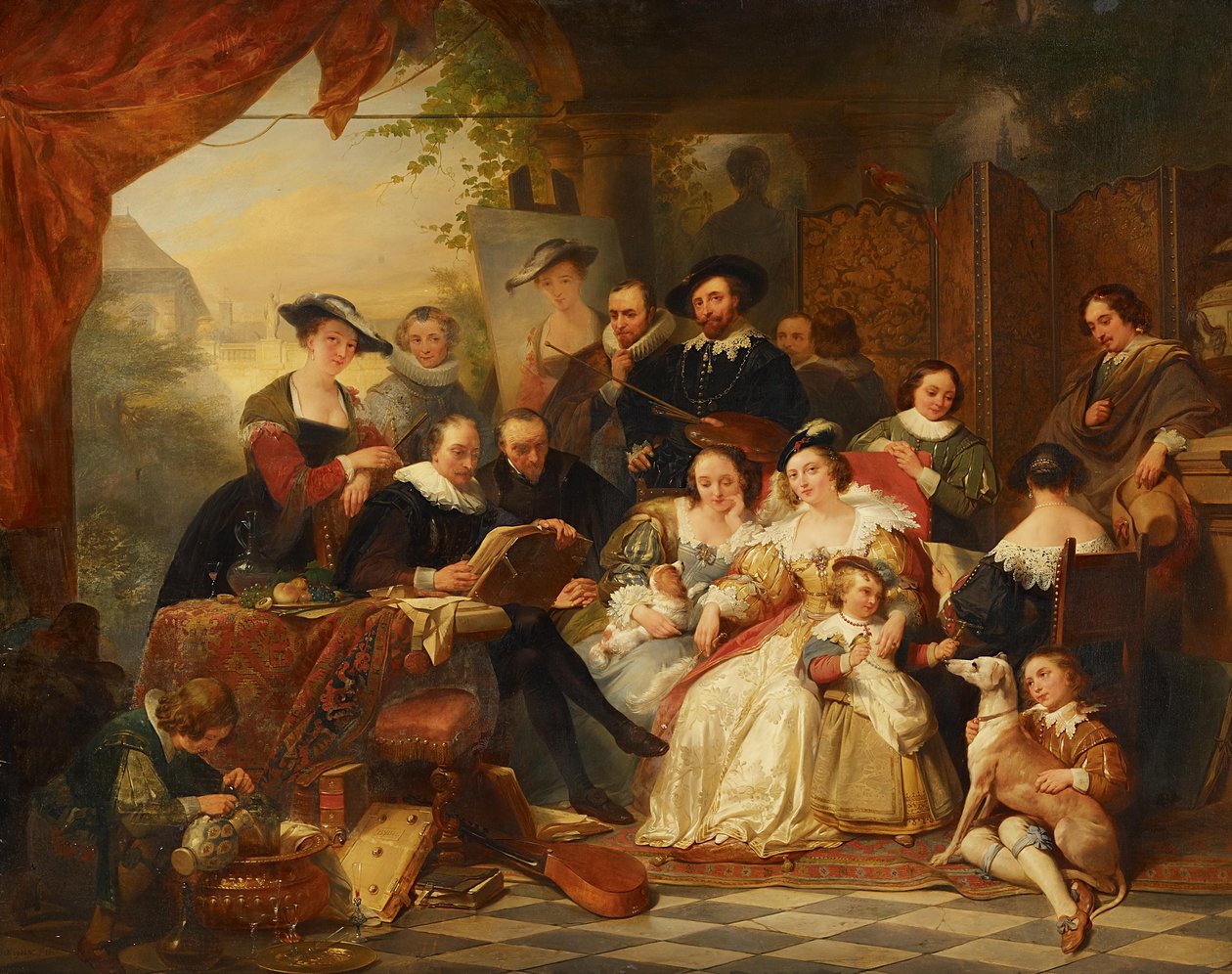 Rubens with His Patrons and Family by Peter Paul Rubens