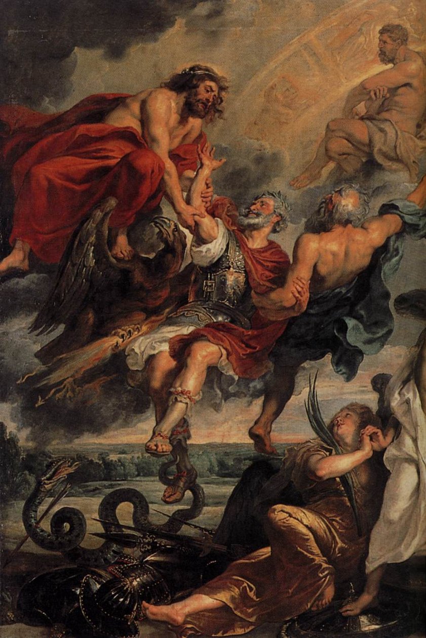 The Apotheosis of Henry IV and the Proclamation of the Regency of Marie de Médicis on May 14, 1610 (detail) by Peter Paul Rubens