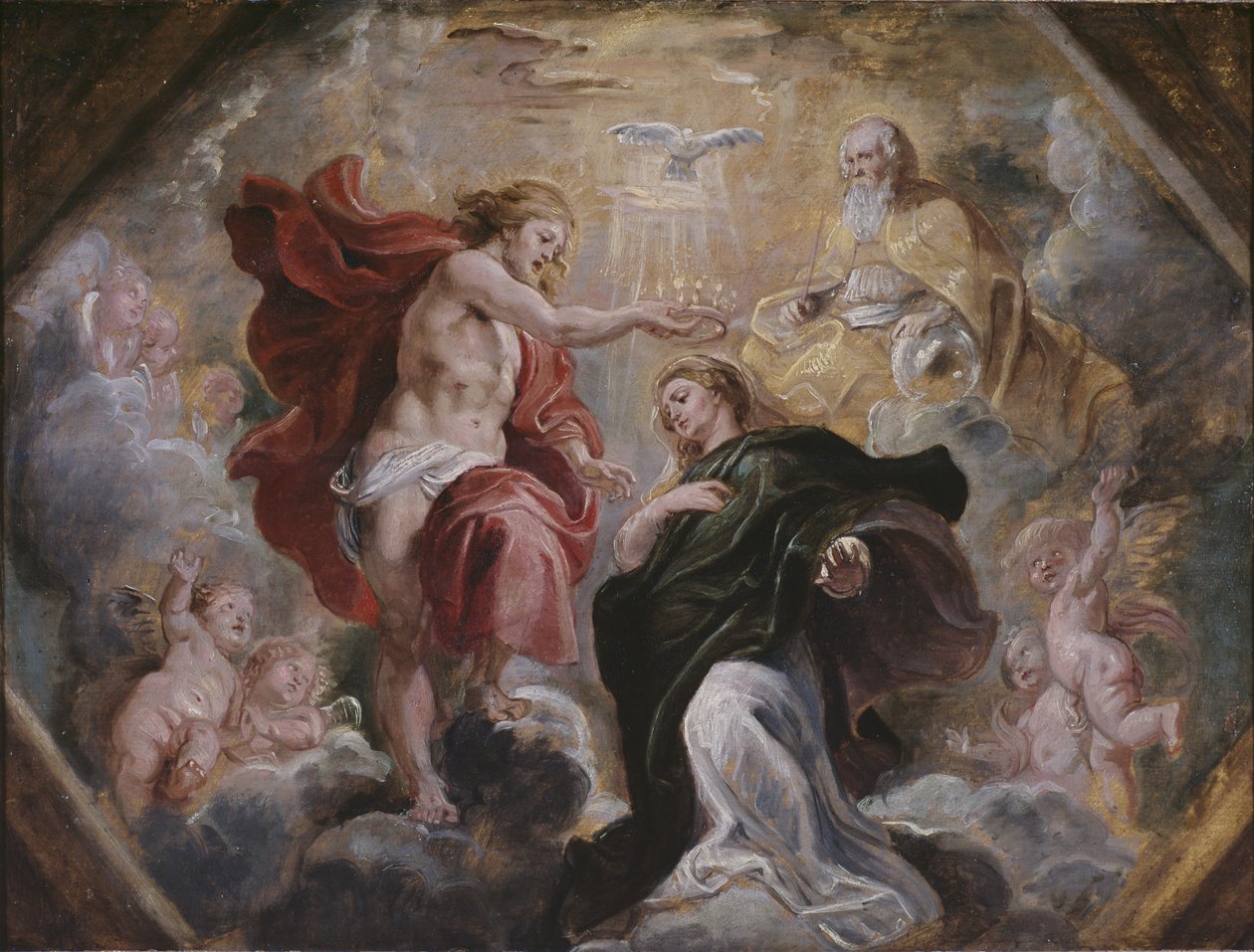 The Coronation of the Virgin by Peter Paul Rubens