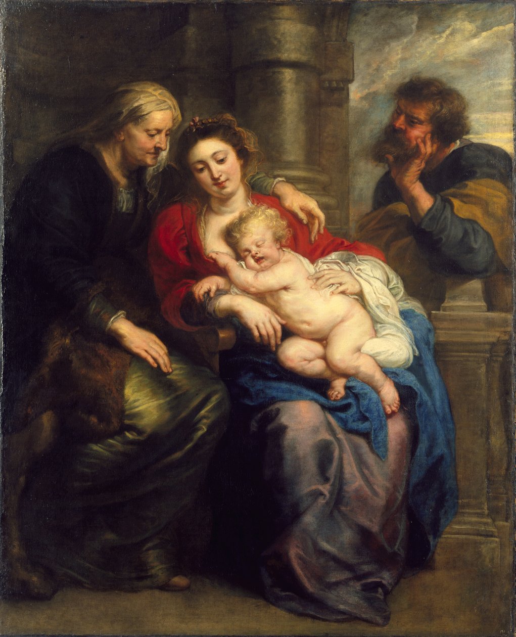 The Holy Family with St. Anne, c.1630-1635 by Peter Paul Rubens