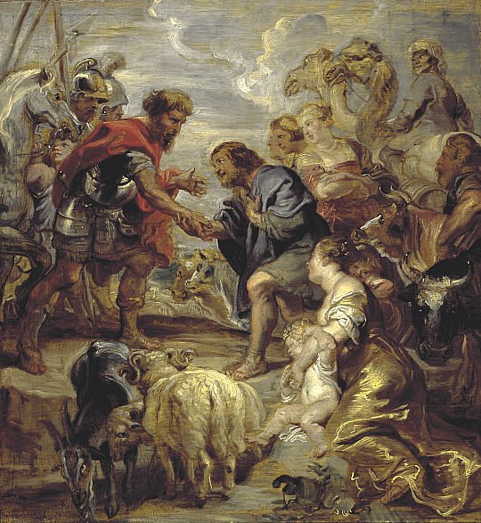 The Reconciliation of Jacob and Esau by Peter Paul Rubens