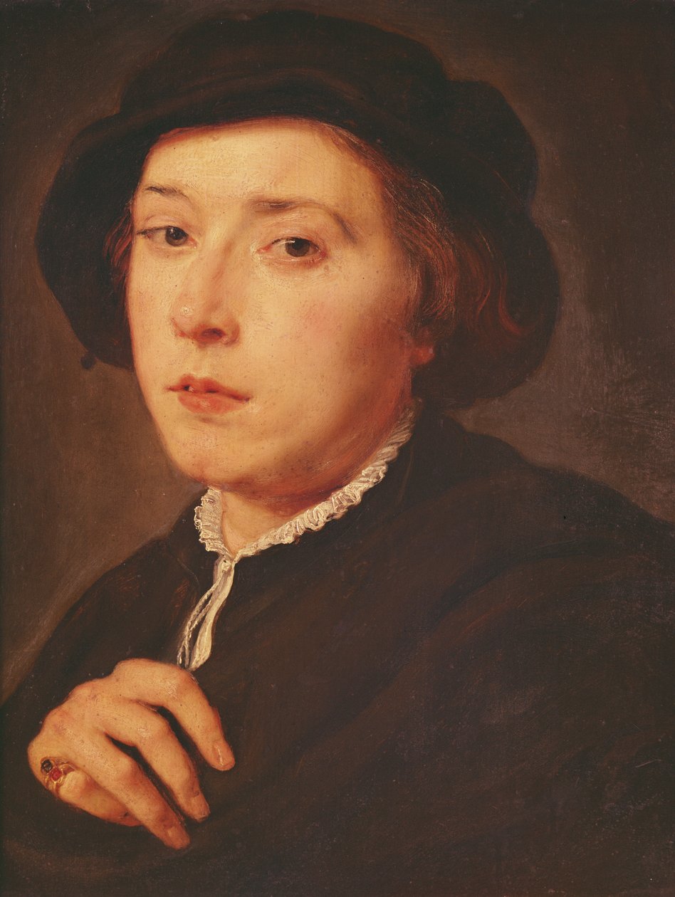 Young man with a black hat, 1615-18 by Peter Paul Rubens