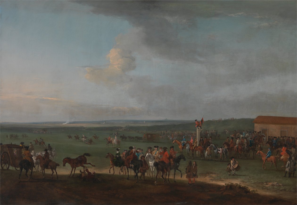 The Round Course at Newmarket, Cambridgeshire, Preparing for the King