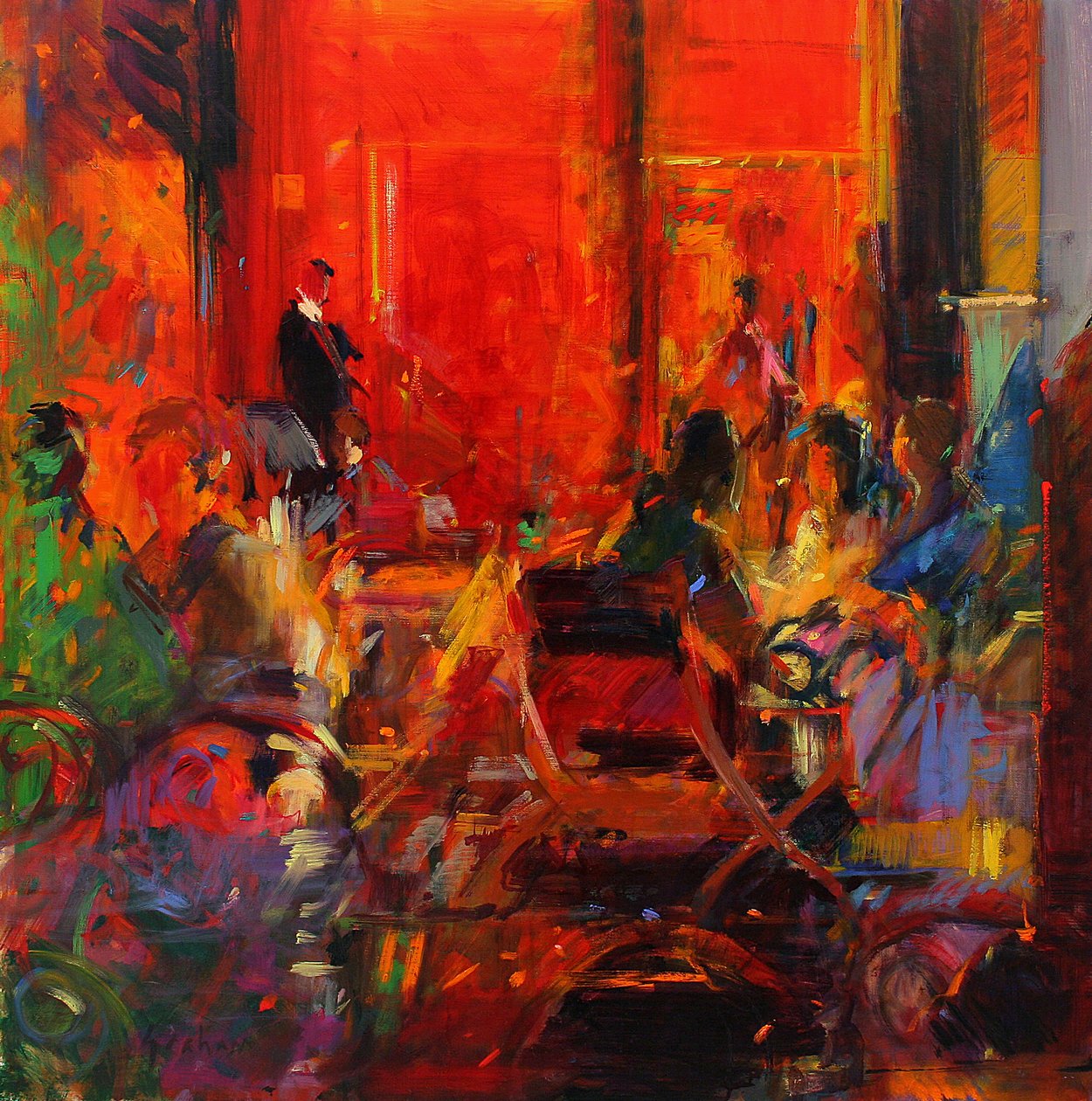 Grand Cafe, Ceret by Peter Graham (Contemporary)