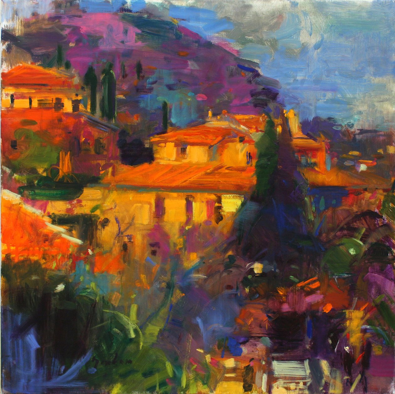 St Paul de Vence by Peter Graham (Contemporary)