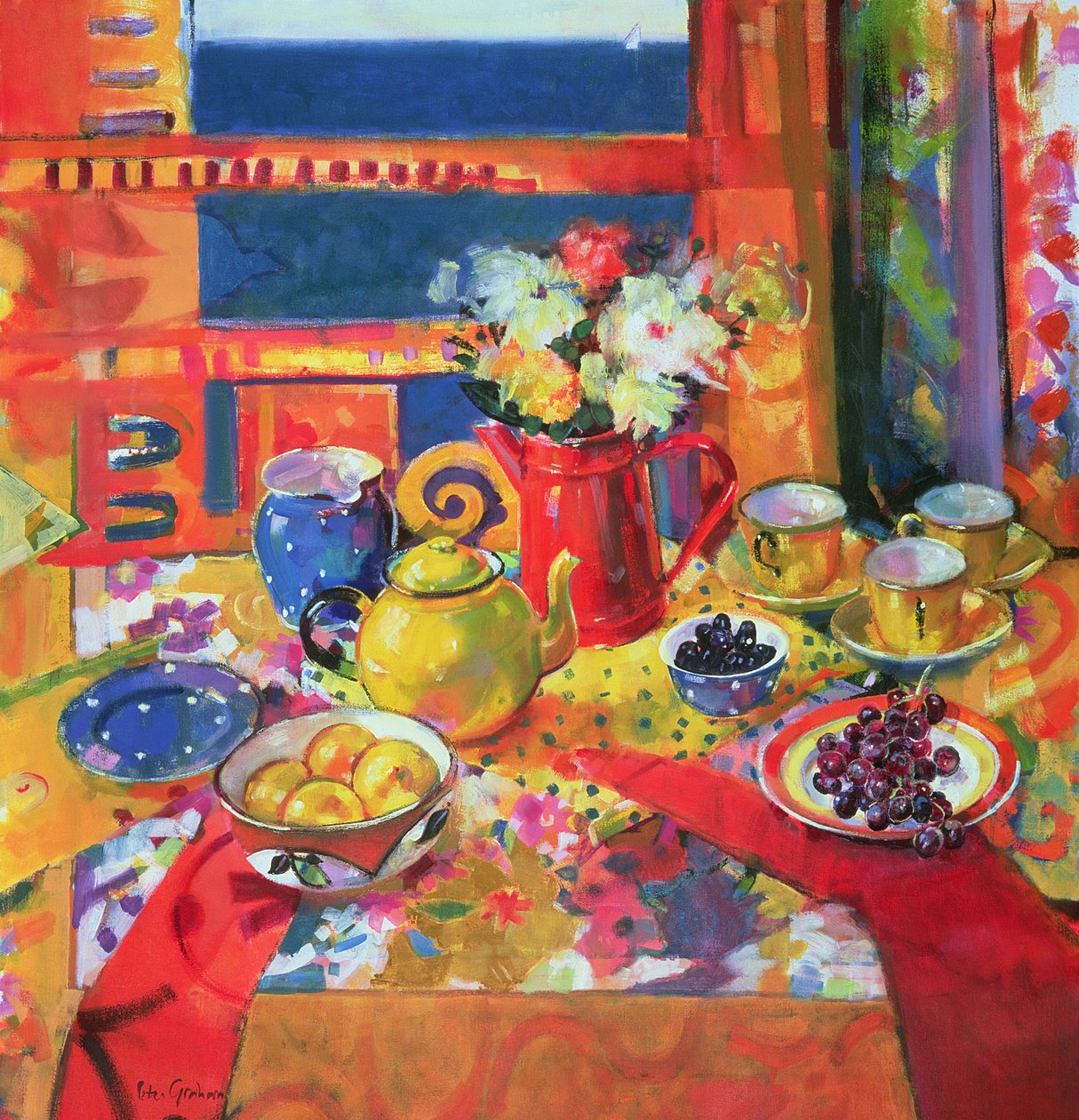 Window to Cannes by Peter Graham (Contemporary)