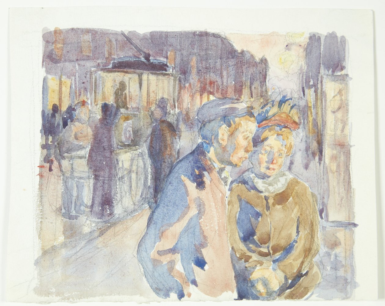 From Enghavevej. Evening by Peter Hansen