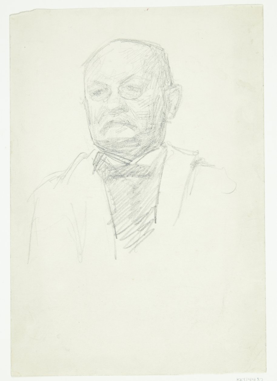 Portrait of the Painter Kristian Zahrtman. Bust by Peter Hansen