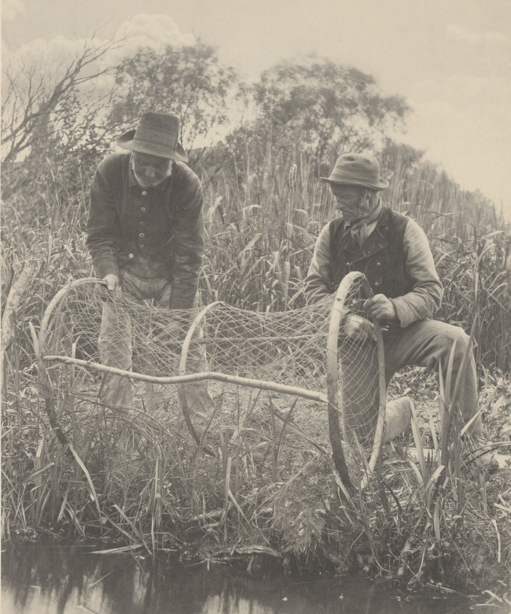 Setting Up the Bow-Net by Peter Henry Emerson