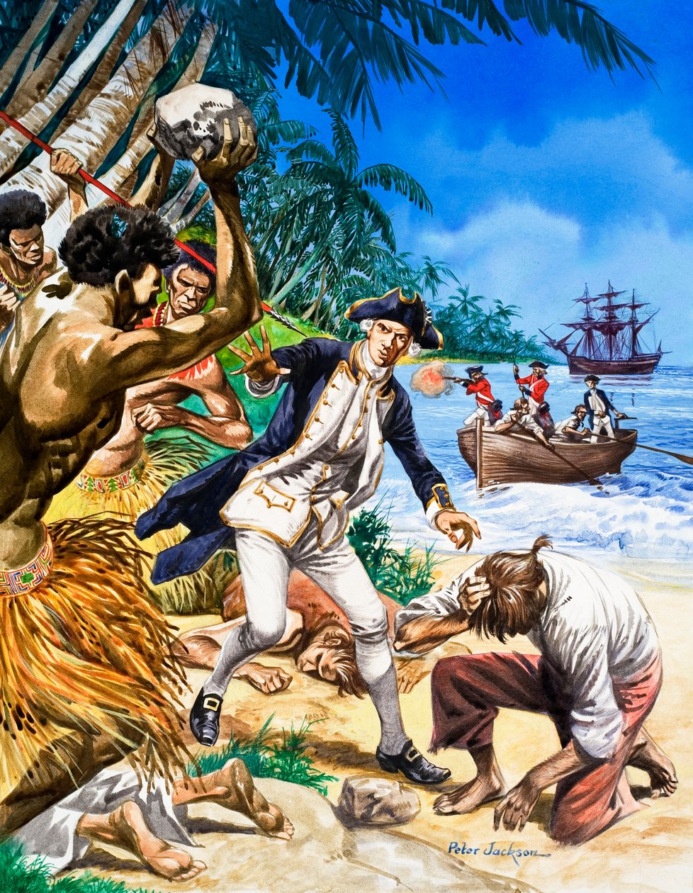 The murder of Captain Cook in Hawaii by Peter Jackson