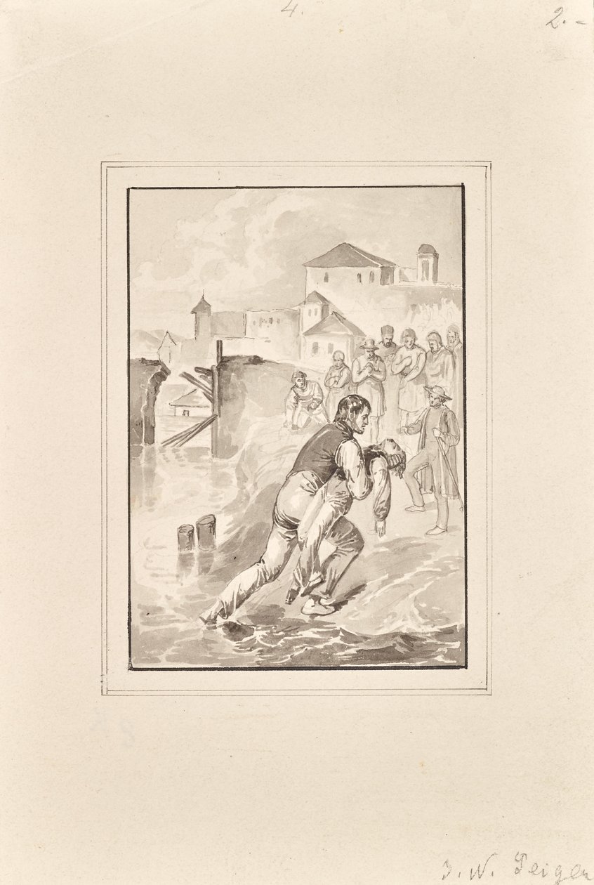 Rescue of a Drowned Boy by Peter Johann Nepomuk Geiger