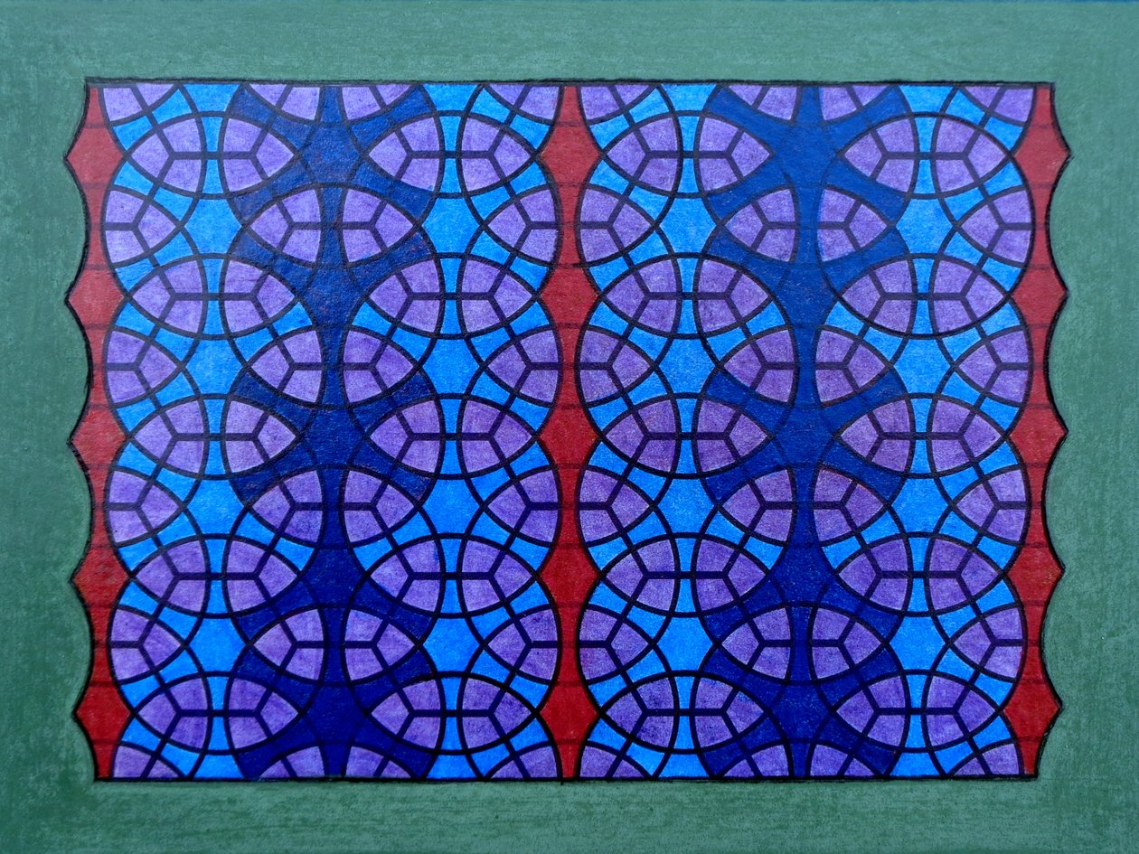 Circles in Hexagonal Grid by Peter McClure