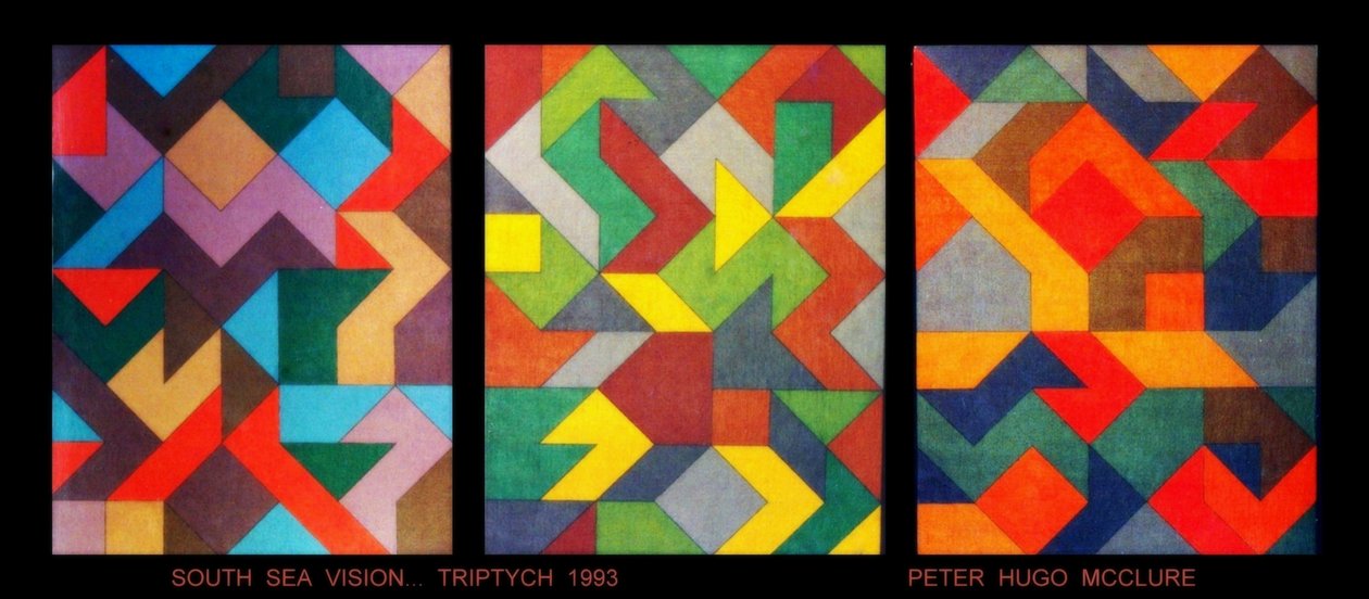 South Sea Vision. Triptych by Peter McClure