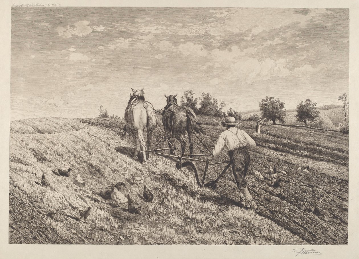 The Ploughman by Peter Moran