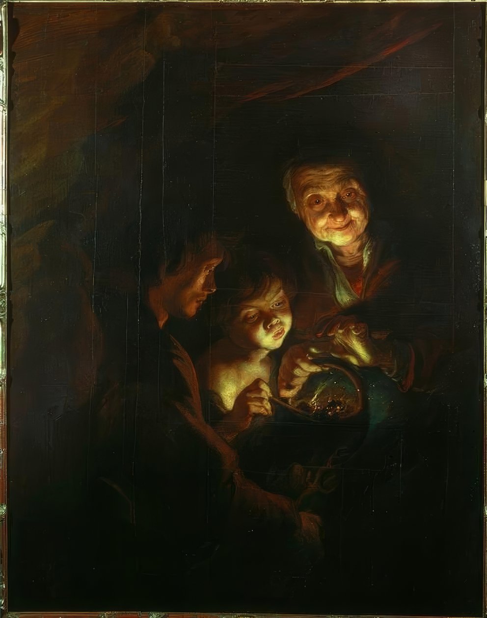 The Old Woman with the Coal Basin by Peter Paul Rubens