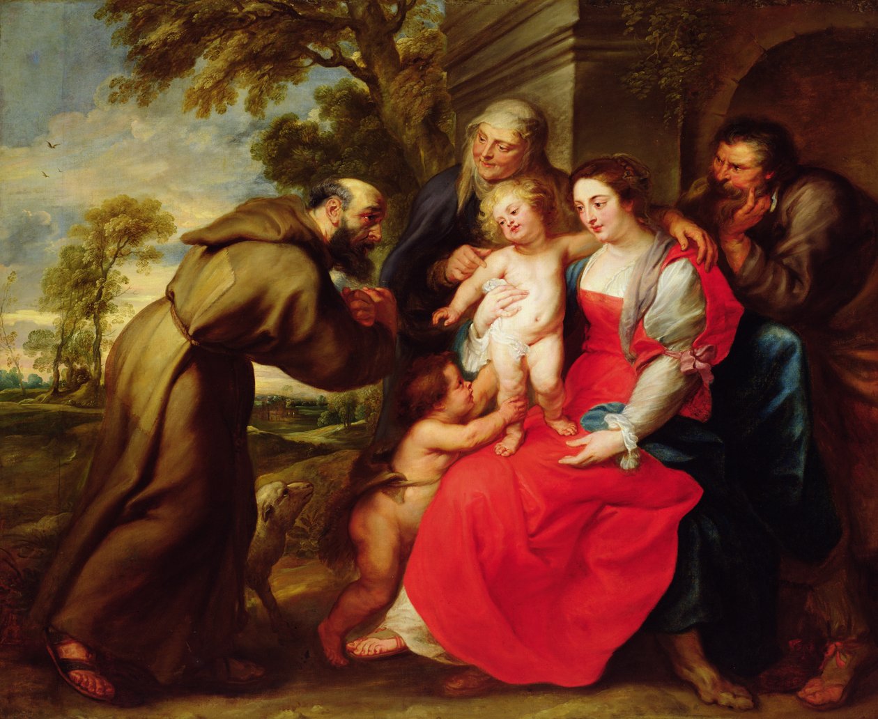 Holy Family with St. Francis by Peter Paul Rubens