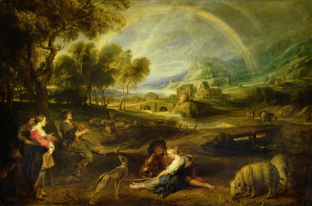 Landscape with a Rainbow by Peter Paul Rubens