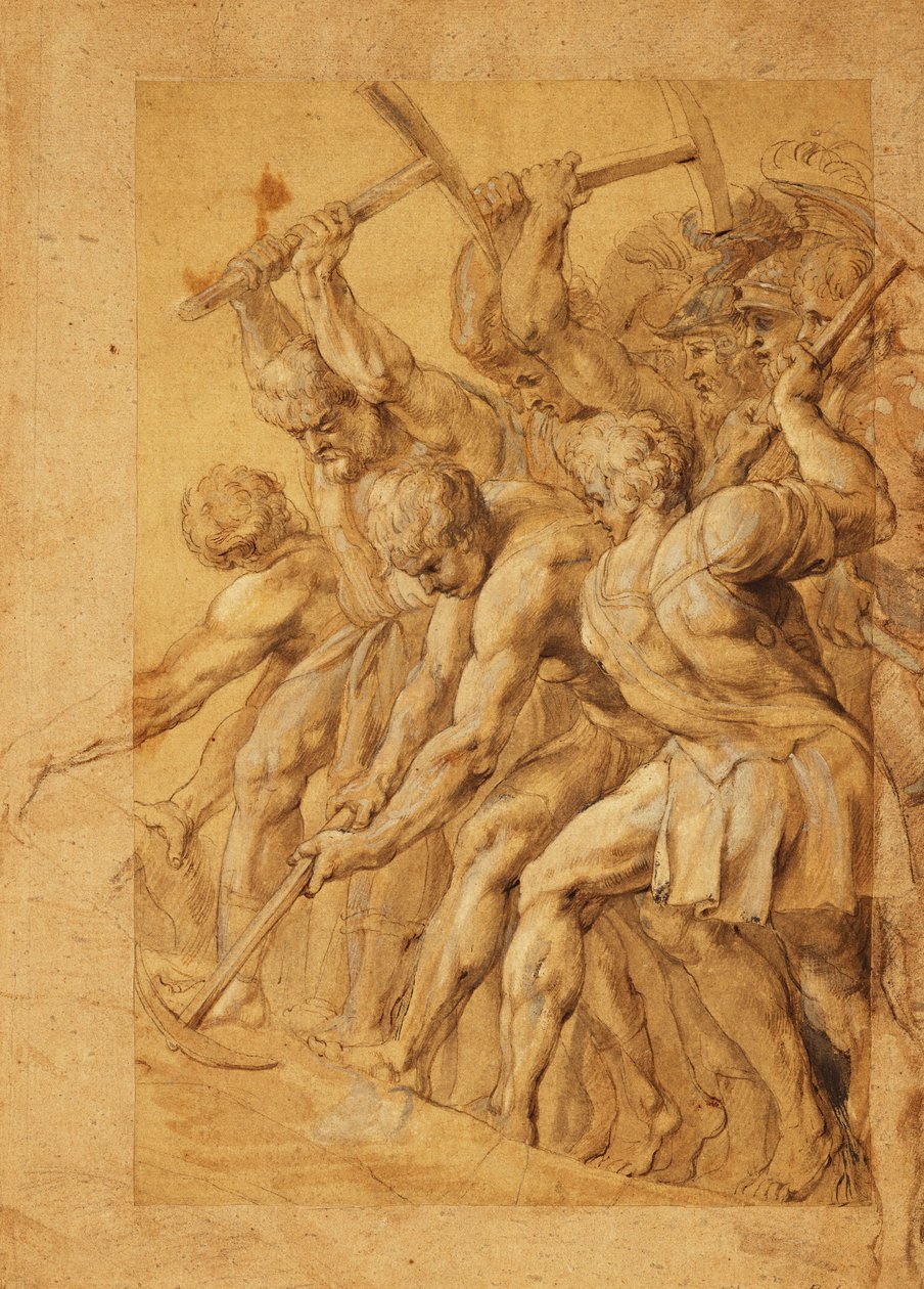 Soldiers Destroying a Bridge by Peter Paul Rubens