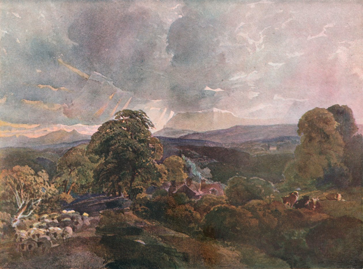 Sackbridge Hall, Near Lowther by Peter de Wint