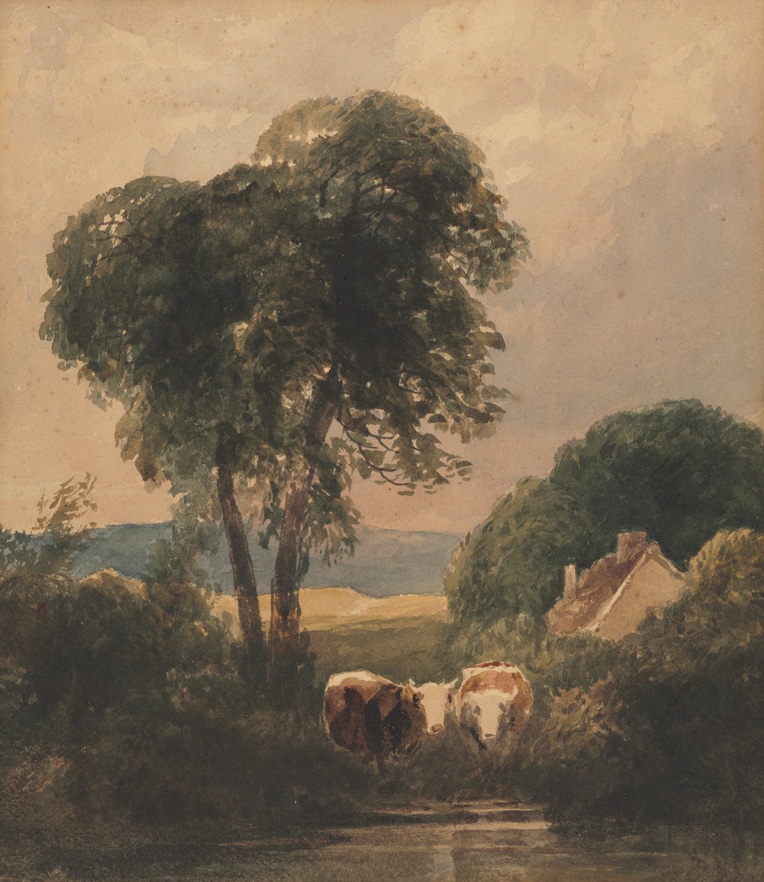 Welsh Landscape with Cattle by Peter de Wint