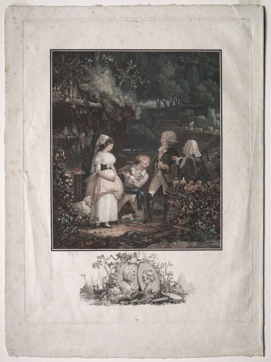Annette and Lubin by Philibert Louis Debucourt