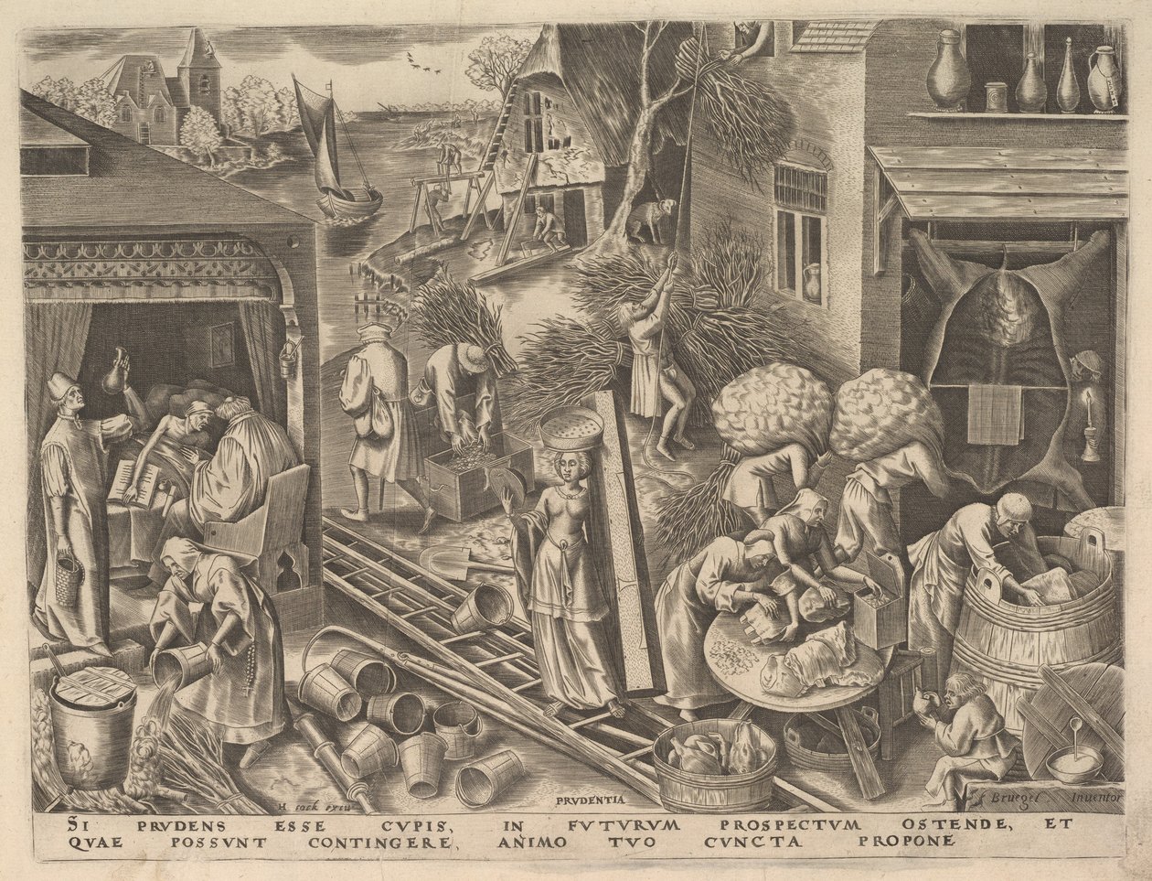 Prudence from The Virtues by Philip Galle