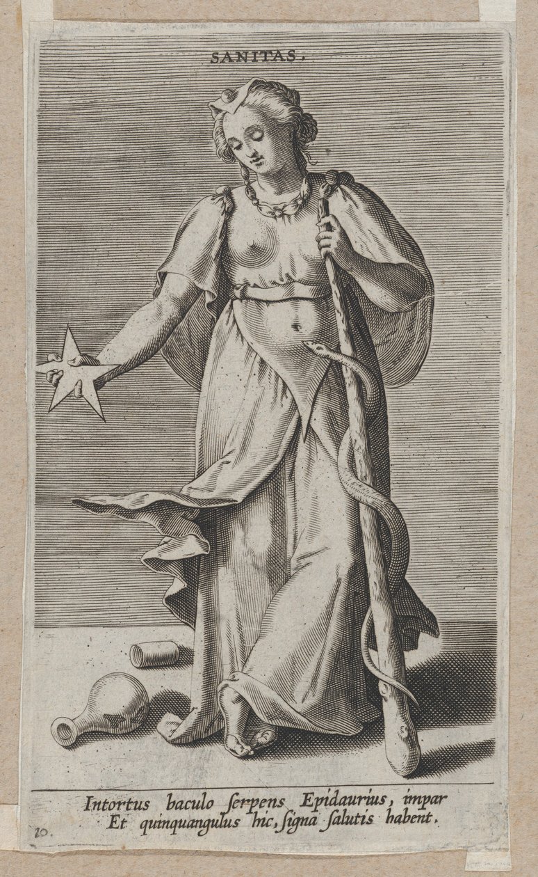 Sanitas, from Prosopographia by Philip Galle