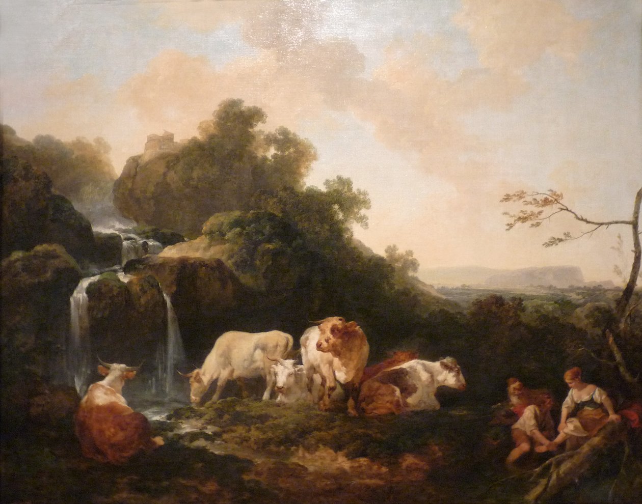 Landscape with Waterfall by Philip James de Loutherbourg