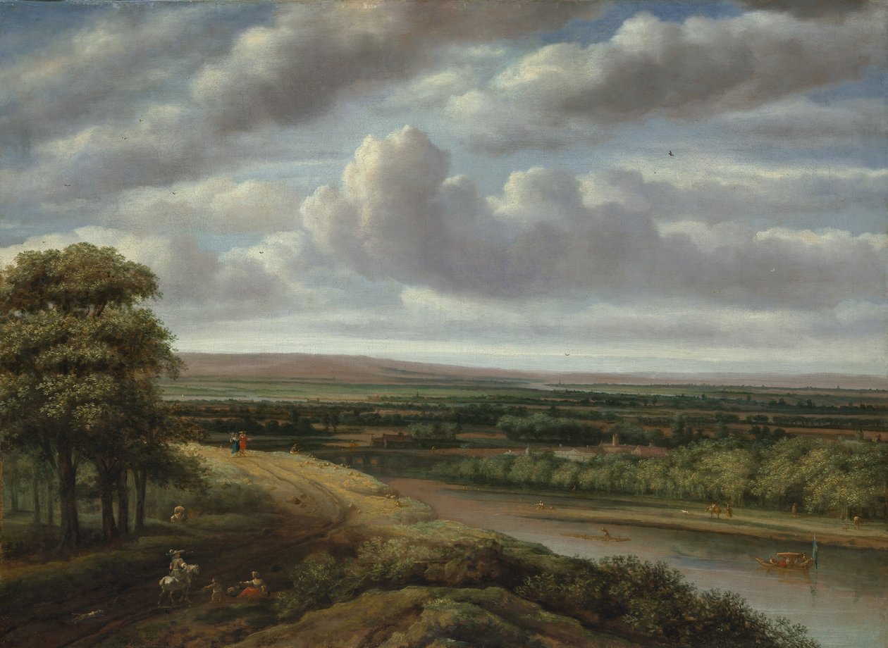 An Extensive Wooded Landscape by Philip Koninck
